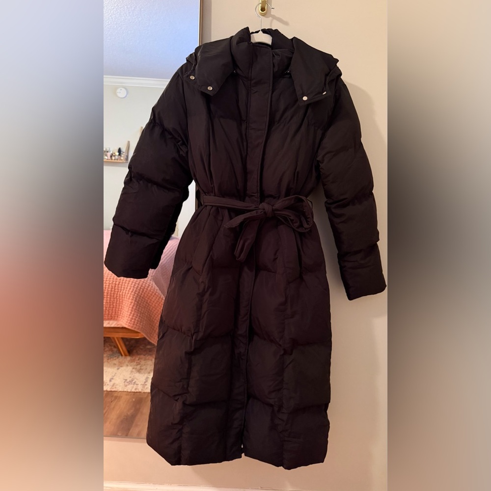 SHEIN Black Puffer Coat